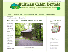 Tablet Screenshot of huffmancabin.com